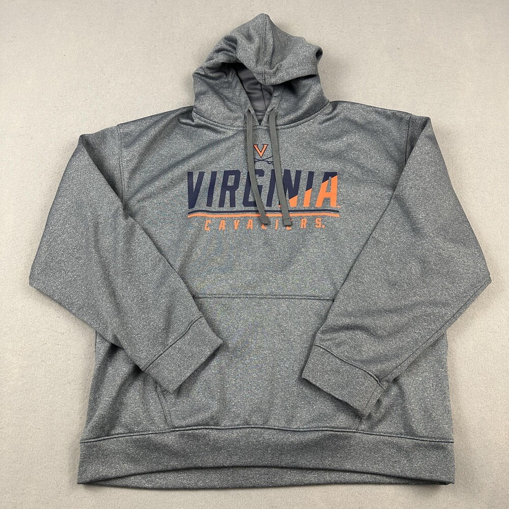 Virginia Cavaliers Hoodie Men XL Gray NCAA Basketball Champion Sweatshirt